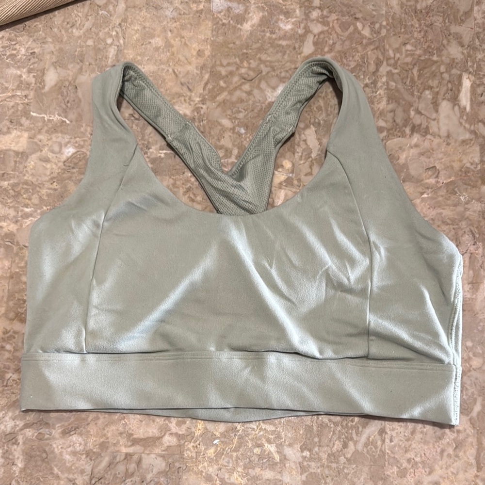Women's Sage Green Sports Bra